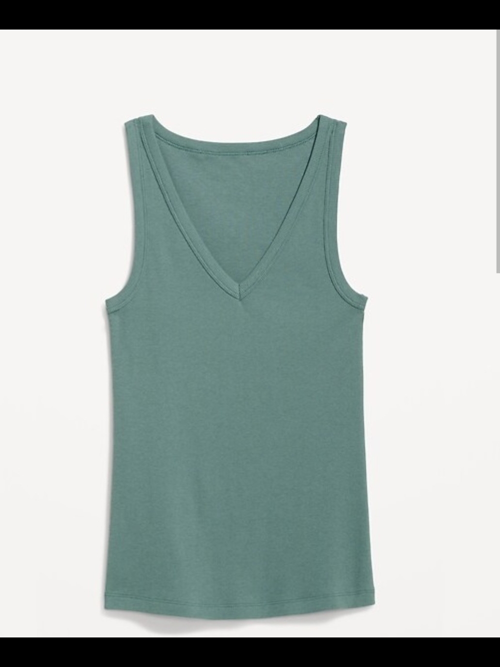 Light Teal Old Navy Ribbed V-Neck Tank Top - Picture 4 of 4